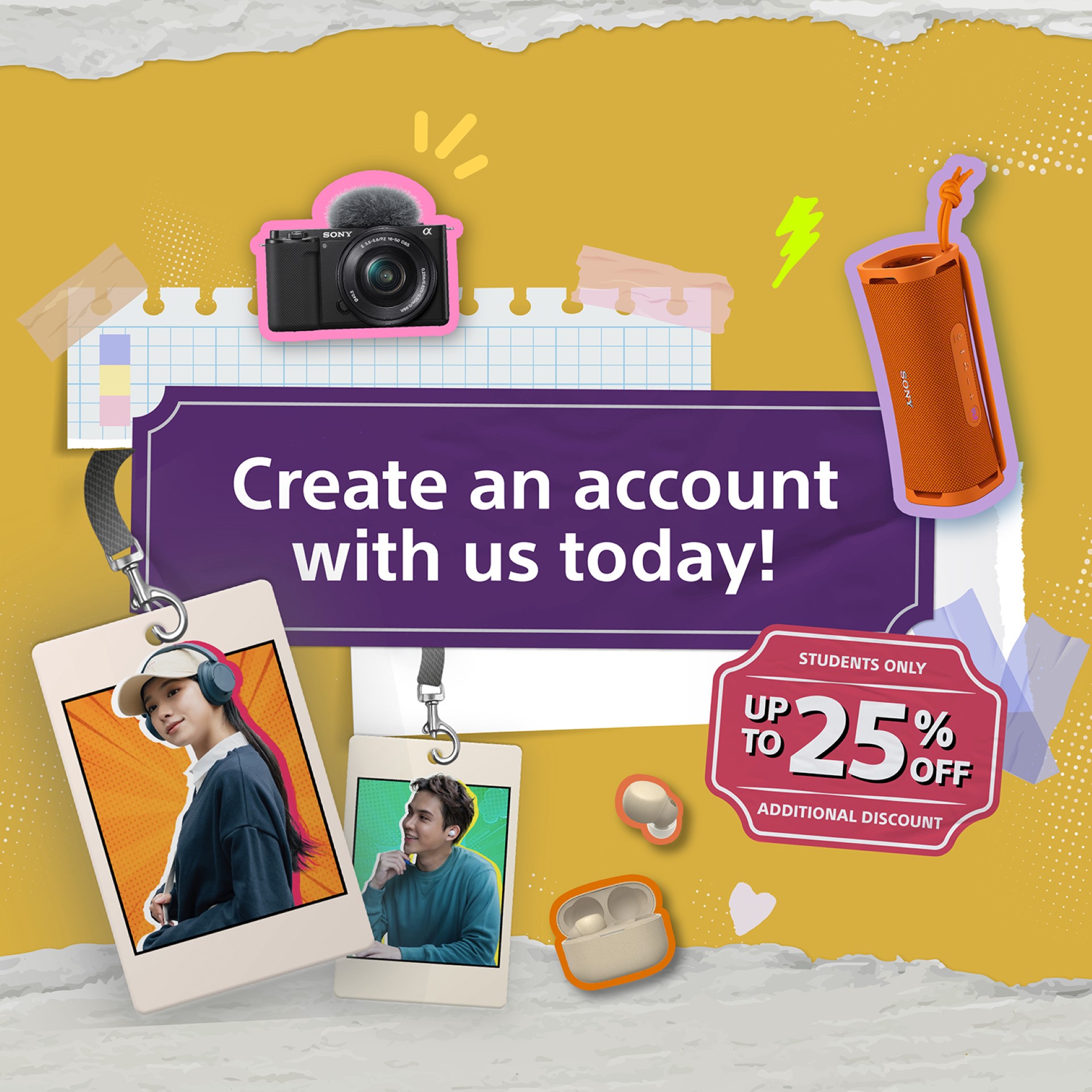 Students Only Sony Singapore now offers student-only perks with new student portal ...