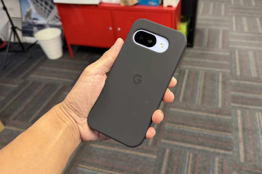 Google Pixel 9a with case
